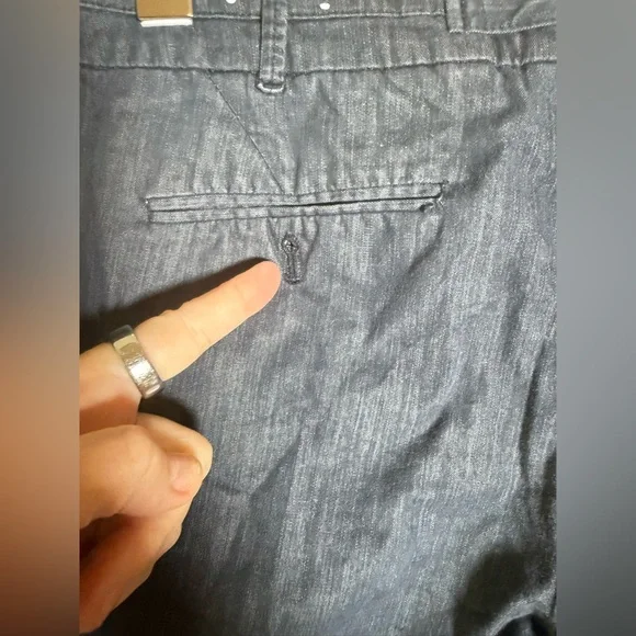 LOFT Blue Navy Trousers Jeans size 10 - Picture 10 of 10